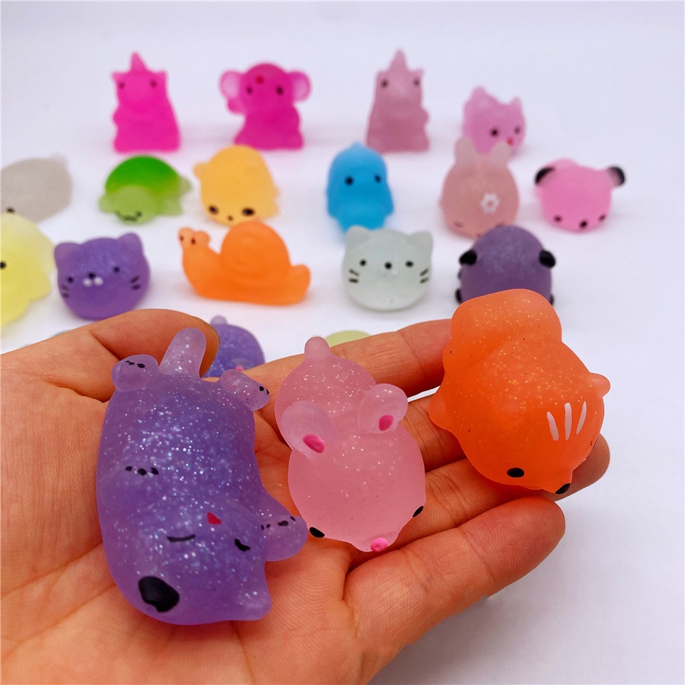 Đồ Chơi Squishy GiúP GiảM Căng ThẳNg Đồ Chơi Xốp Squishy Giảm Stress Hình Động Vật Dễ Thương Cho Bé Squishy Mini Mochi giá rẻ thú silicon dẻo bóp tay, đồ chơi giảm stress