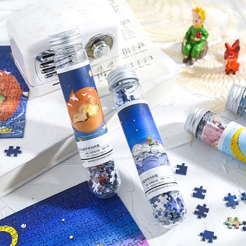 Bộ Tranh Ghép Hình Mini 144 Mảnh Hoàng Tử Bé Và Asthetic Dạng Ống - Jigsaw Puzzles Mini 144pcs