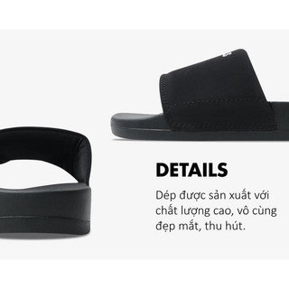 Dép Quai Ngang Essentials Full Đen (chính hãng)