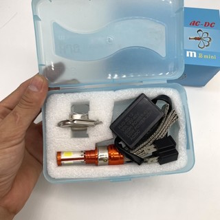 ĐÈN PHA LED HJG 3 TIM LED chân H4, M5 (GIÁ 1 BÓNG)