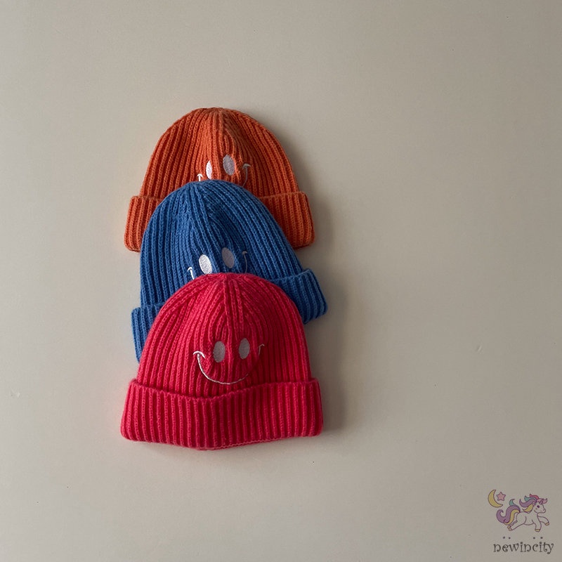 Mũ Dệt Kim Thêu Họa Tiết Hoạt Hình Kiểu Hàn Quốc Thời Trang Thu Đông Cho Bé Gái