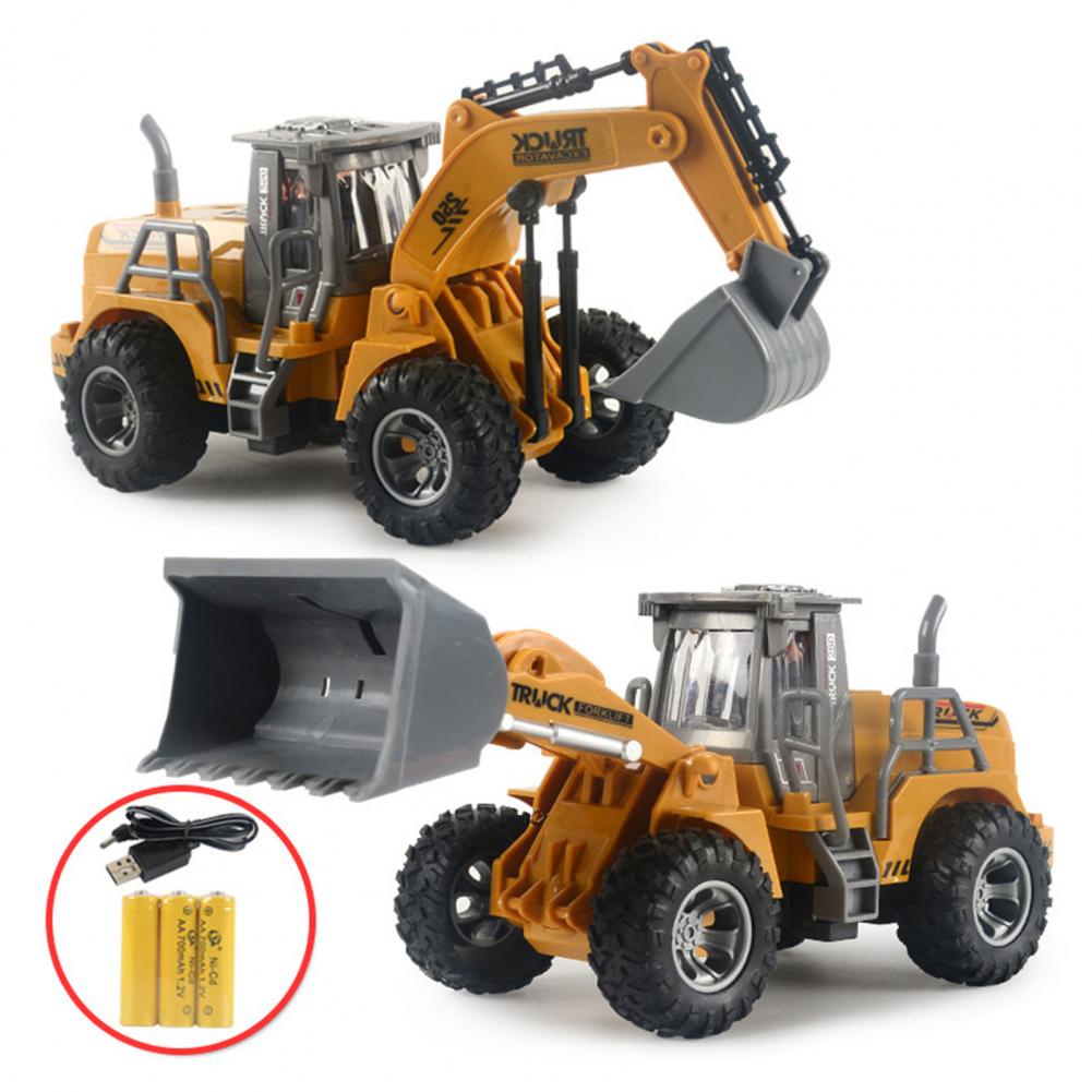 Xe Xúc Đất Đồ Chơi Điều Khiển Từ Xa Bằng Hợp Kim Có Thể Sạc Lại / Xe Công Trường / Đồ Chơi Trẻ Em Mới