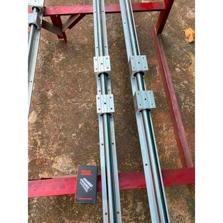 THANH TRƯỢT TRÒN CÓ ĐẾ - 1 MÉT- thanh chế bàn trươt chưa bao gồm ổ bi