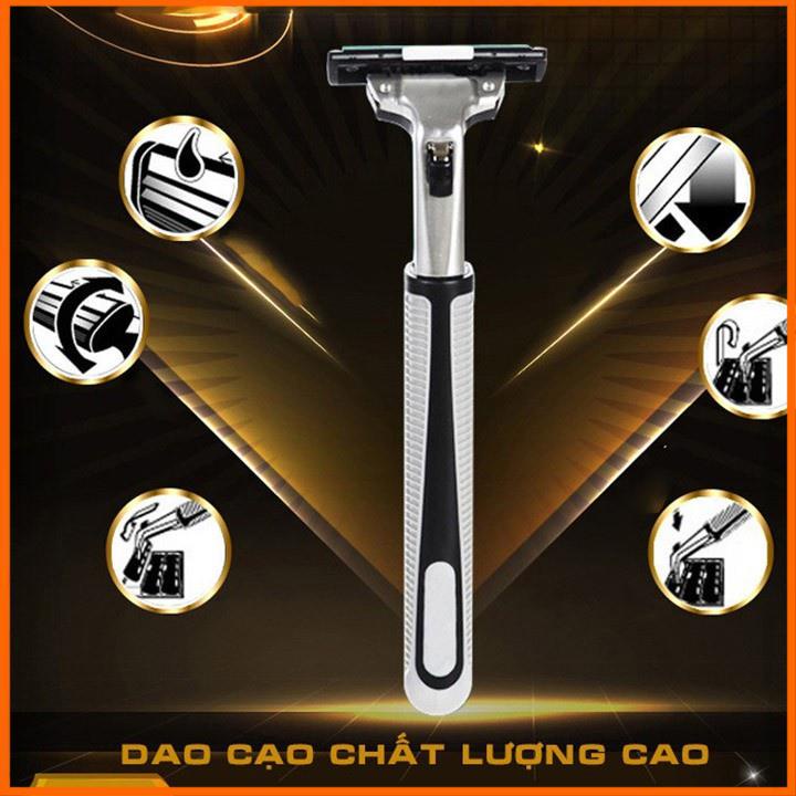 Bộ Dao Cạo râu Cho Nam Kèm 36 Lưỡi Dao Cạo Cùng 1 Lọ Kem