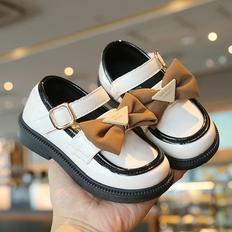 Giày lolita bé gái găn nơ công chúa phong cách Hàn Quốc