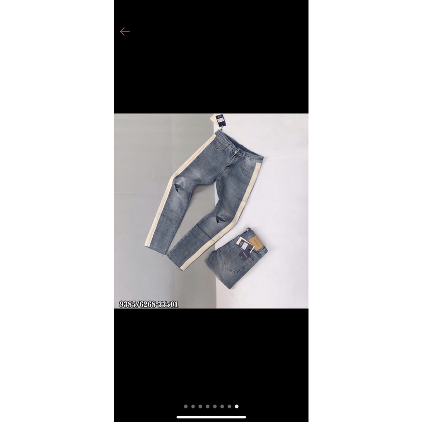 Quần Jean Nam Cao Cấp Co Dãn chạy sọc 2 màu siêu hot ms1998,2023