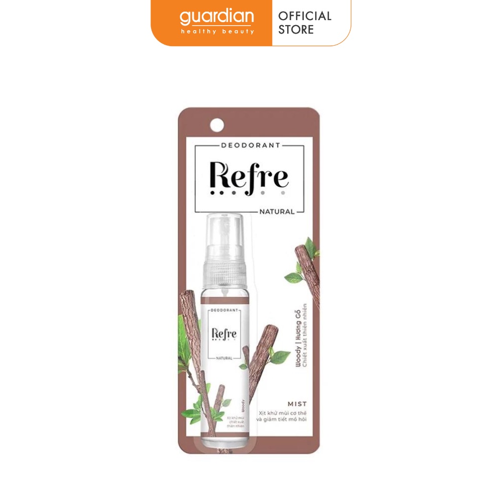 Xịt Khử Mùi Hương Gỗ Natural Woody Refre 30Ml