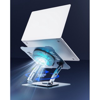 T628g giá đỡ macbook, laptop, ipad nhôm gấp gọn tản nhiệt máy tính 13,14,15.6 inch tích hợp quạt tản nhiệt led cao cấp.