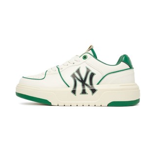 Giày thể thao mlb chunky liner low new york yankees green,giày sneaker mlb trắng xanh lá nam nữ tăng chiều cao full box