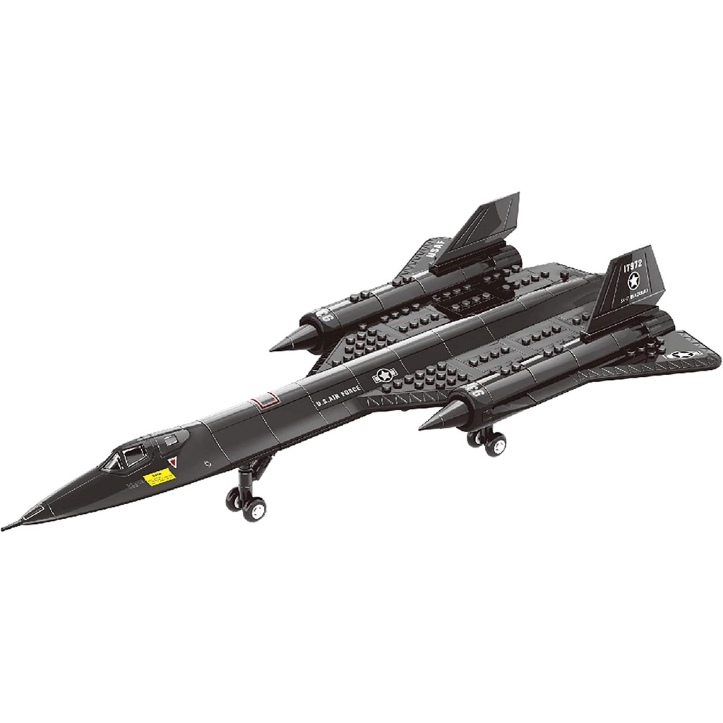 Đồ chơi Lắp ráp Mô hình Trực Thăng Chiến Đấu WANGE 4005  SR-71 Blackbird Reconnaissance Aircraft