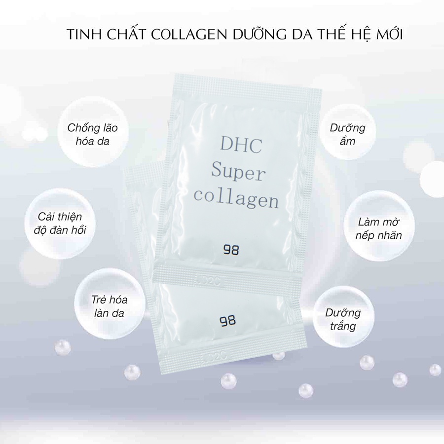 Mẫu dùng thử Tinh chất siêu collagen dưỡng da DHC Super Collagen 98 sample dhc gói 2ml TM-DHC-KIT01