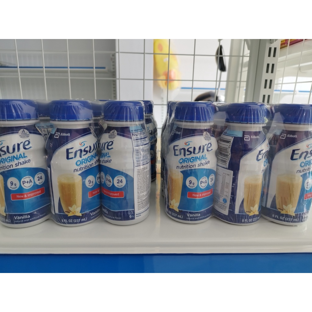 Sữa nước Ensure Ogirinal 237ml - Vani - 1 lốc - 6 chai.