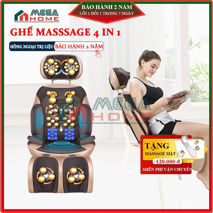 Ghế massage trị liệu toàn thân thiết kế công nghệ nhiệt hồng ngoại cao cấp Bảo hành 2 năm lỗi đổi mới