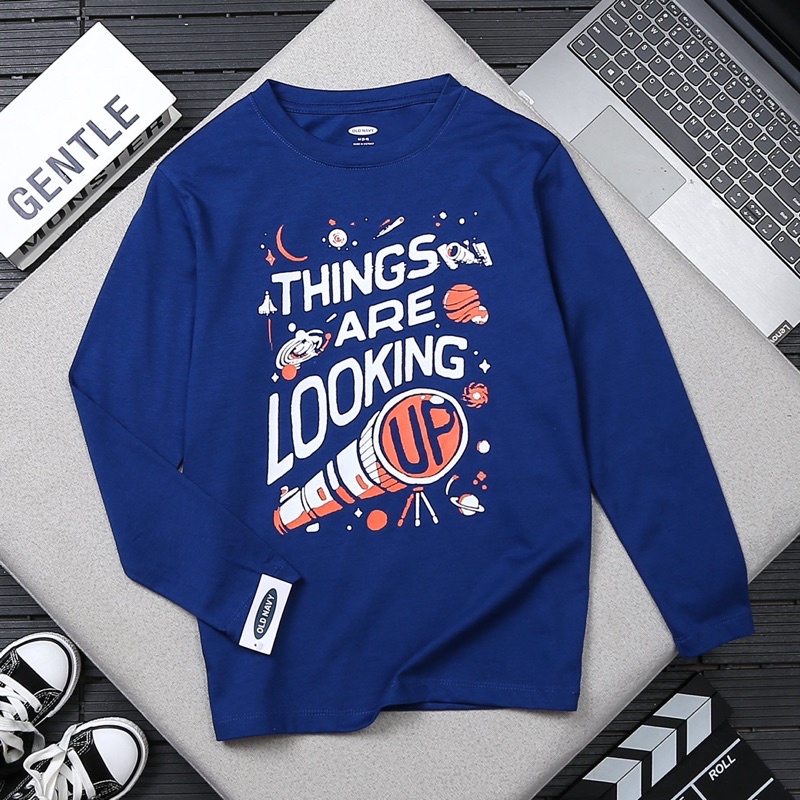 Áo phông dài tay bé trai 100% cotton xuất dư xịn đét cho bé 4-18 tuổi.