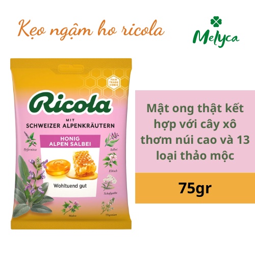 Date 2025 kẹo ngậm ho thảo mộc ricola original herb 250gr đức - shop melyca - ảnh sản phẩm 5