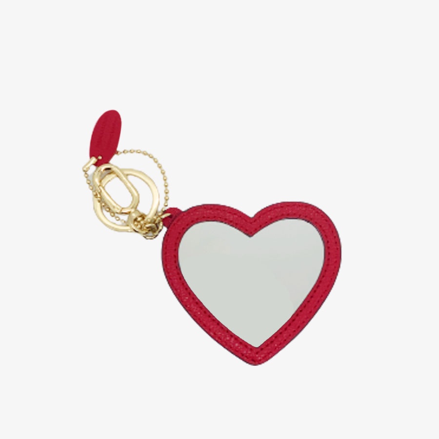 [Mã FAPREBAU3 giảm 300k đơn 2 triệu] Móc Khóa Nữ FURLA Lovely Keyring Heart With Mirror Vitello Milos