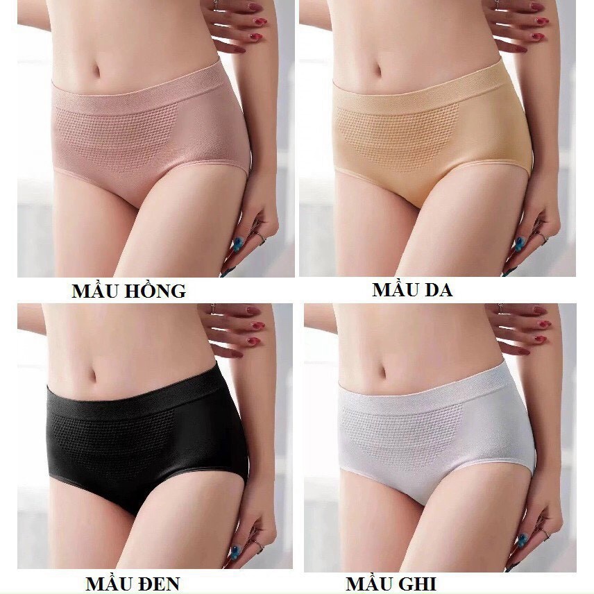 Quần con nữ freesize cạp cao co giãn 4 chiều có túi zip cho 40-63kg KIMCHIBIKINI quần nhỏ nữ thông hơi kháng khuẩn QL002