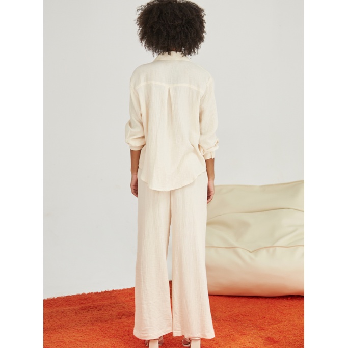 COCO SIN - Áo Sơ Mi Trắng Kem