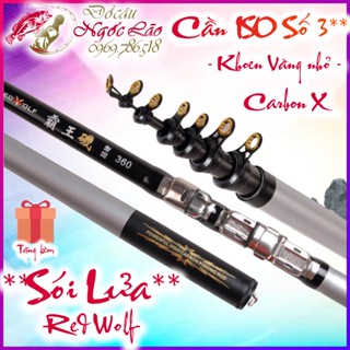  CẦN CÂU ISO Số 3 - Máy đứng - Carbon xoắn X - Cần cây máy câu đơn câu đài -  Hàng CHUẨN - TỐT NHẤT 