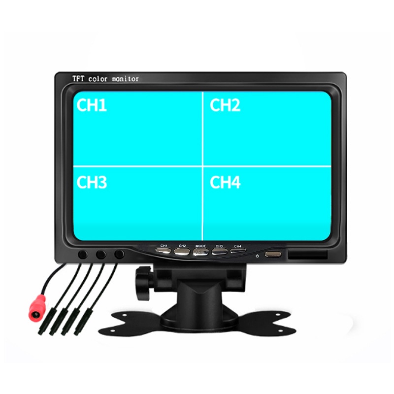 Bộ 4 Camera Quan Sát Kèm Màn Hình Ô Tô 7 Inch