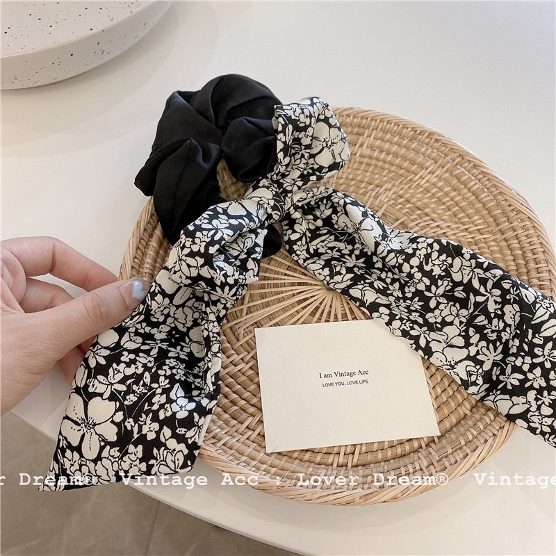 Dây buộc tóc hoa retro Hàn Quốc Phiên bản Hàn Quốc