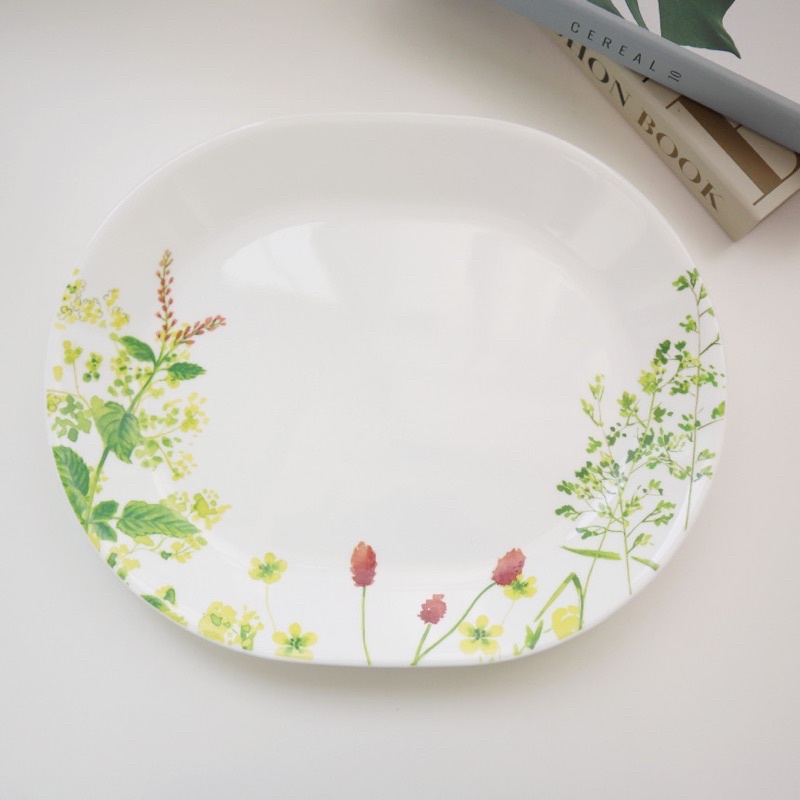Dĩa Oval Thủy Tinh Mỹ Corelle Provence Garden 32cm 611-PVG-LP