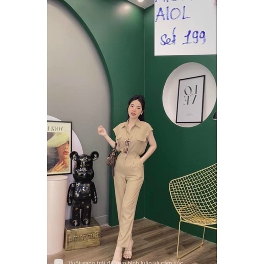 Set vest thời trang cá tính hàng chuẩn fom