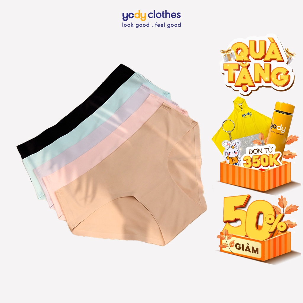 Quần chip nữ YODY không đương may siêu mềm mịn QCN5028