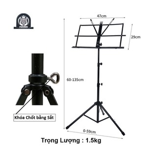 Giá để bản nhạc cao cấp perlman | có thể gấp gọn