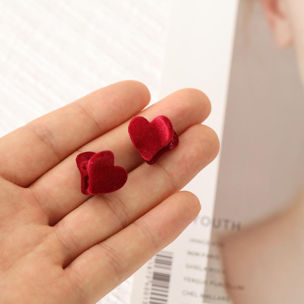 1 Kẹp Tóc Mini Bằng Nhung Thời Trang Dành Cho Nữ