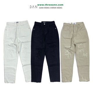 3𝘼𝙉𝙉 𝙅𝙚𝙖𝙣𝙨- quần bagyy nữ, bagy bò nữ rách 2 bên