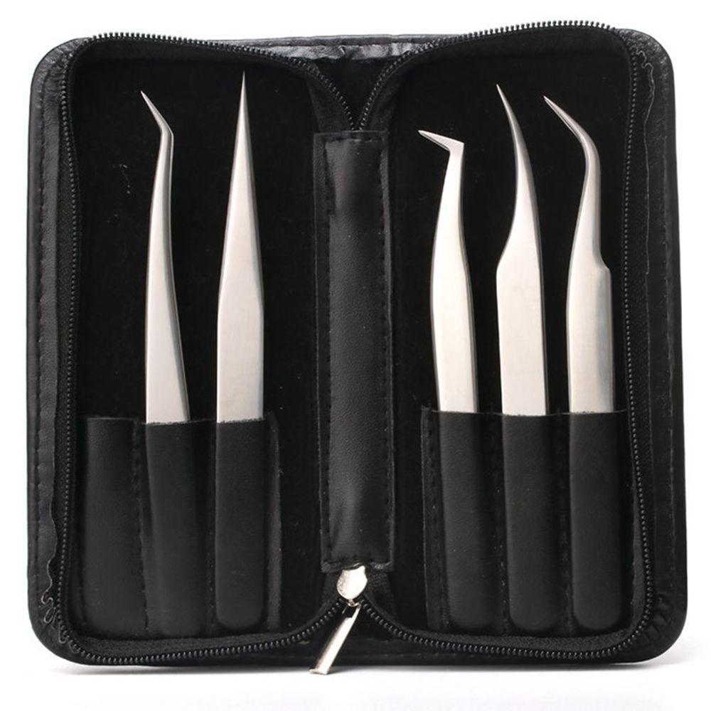 Bộ 5 Nhíp Gắn Mi Giả Chống Tĩnh Điện Bằng Thép Không Gỉ