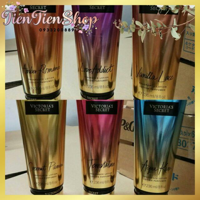 Dưỡng thể thơm Victoria Secret Amber Romance, dưỡng da mềm mịn, hương thơm quyến rũ