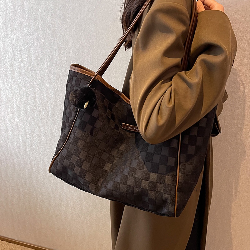 Túi Xách Đeo Vai Vải Bạt Ngăn Chứa Rộng Thời Trang Nữ