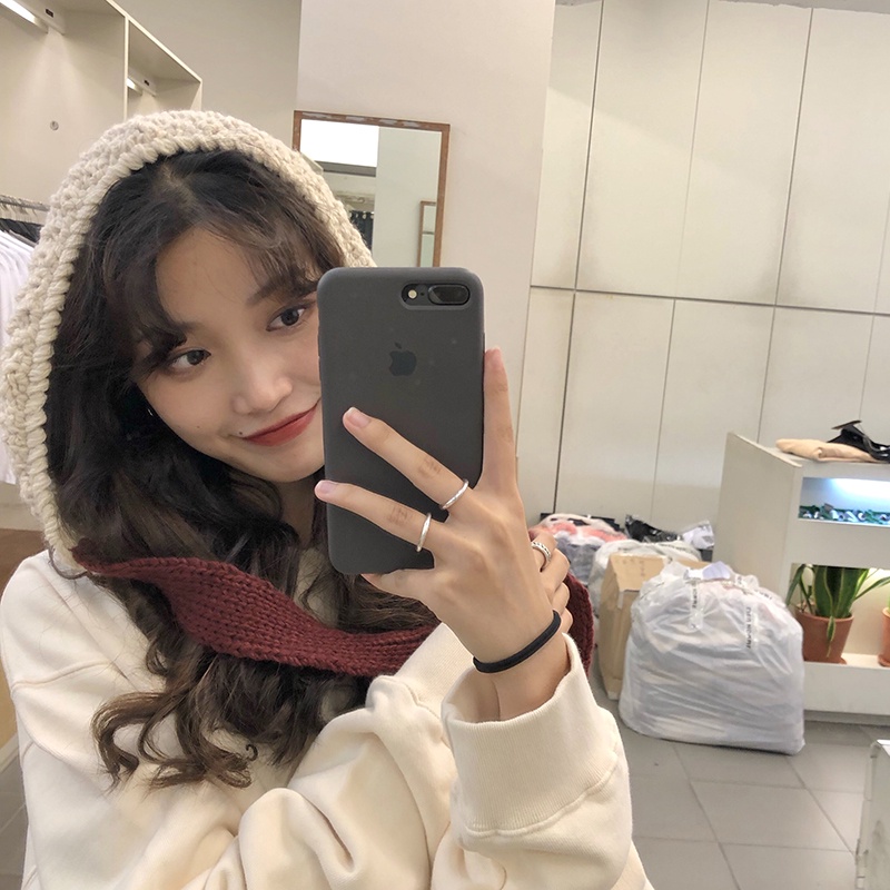 Mũ Len Dệt Kim Thủ Công Bảo Vệ Tai Kiểu Nhật Bản Thời Trang Thu Đông Cho Nữ