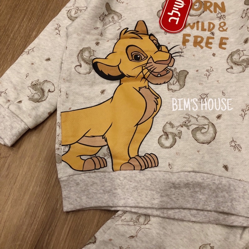 Bộ nỉ Lion bé trai