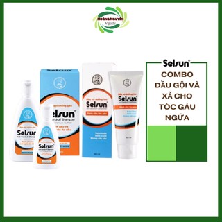 [ComBo] dầu gội chống gàu Selsun 50ml/100ml + 1 dầu xả dưỡng tóc Selsun 100ml