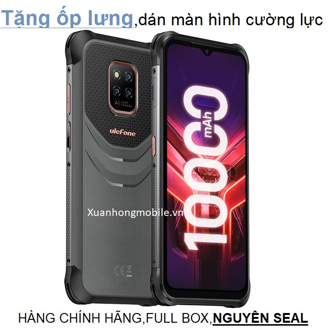 Điện thoại Ulefone armor 14 Pro (Ram 6Gb,Rom 128Gb, pin 10.000mAh,chống nước,chống sốc,Màn hình 6,52 Inch,camera 20MP)