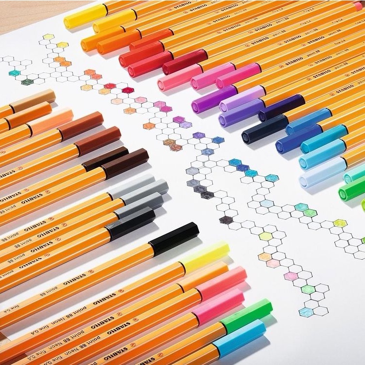 Bút kim màu STABILO Point 88 PT88 THEARTSHOP