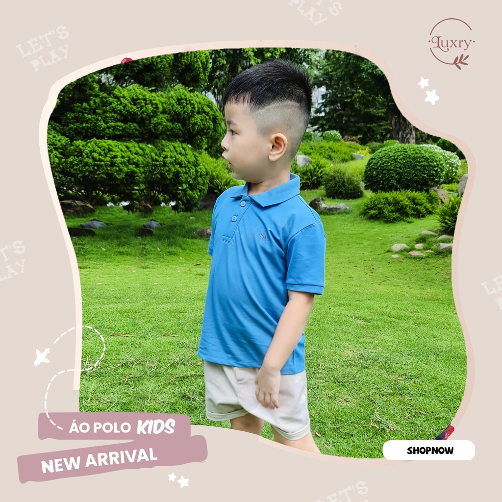 Áo polo trẻ em thời trang thương hiệu Luxry nhiều màu cho bé trai bé gái