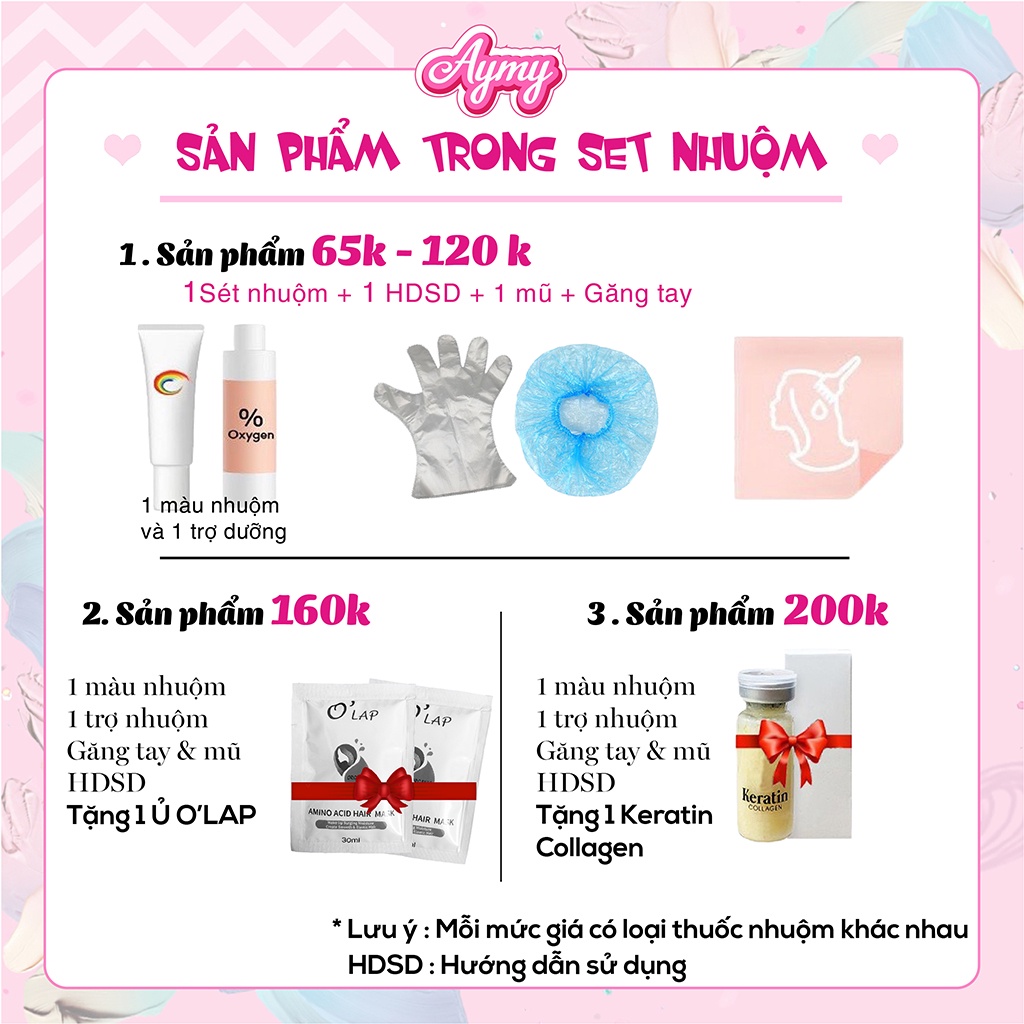 Thuốc Nhuộm Tóc Màu NÂU ĐEN Tự Nhiên Không Tẩy | Chuẩn Chính Hãng Tại Nhà Aymy