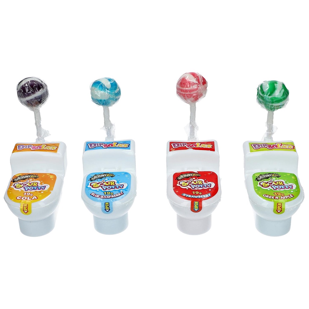 Kẹo Mút Chấm Bột Bồn Cầu Sour Potty Mr Chaos 20gr - Châu Âu