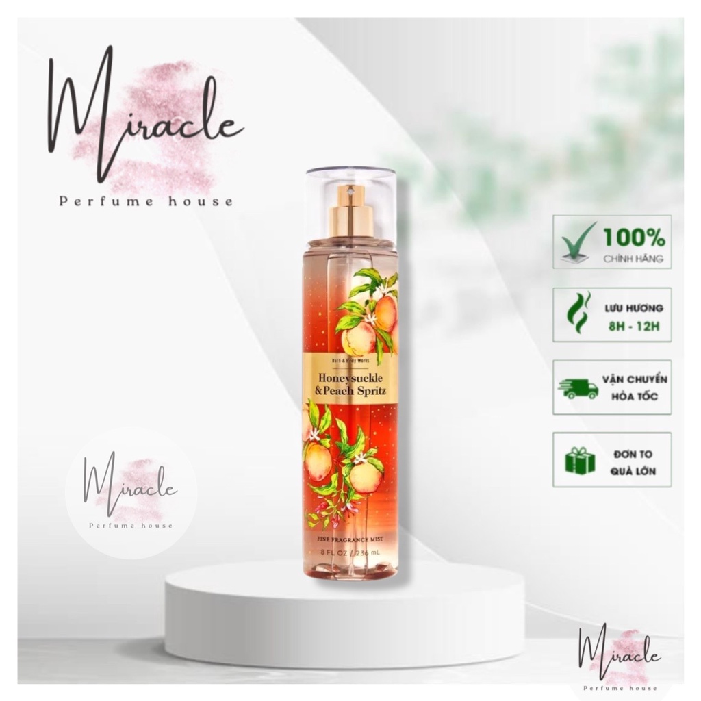 Xịt Thơm Toàn Thân Honeysuckle & Peach Spritz
