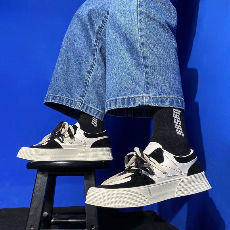 Giày Sneaker Đế Dày Cổ Thấp Thời Trang Mùa Hè 2022 Phong Cách Hàn Quốc Cho Nam