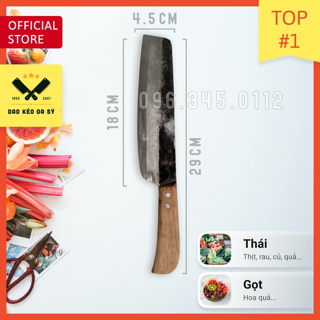 - Dao Chuối Bột - bổ hoa quả, thái rau, thái thịt - 100% Nhíp xe siêu sắc