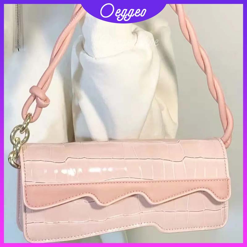 Oeteo Túi Xách Đeo Vai Màu Hồng Kiểu Dáng Nhỏ Nhắn Xinh Xắn Dành Cho Nữ