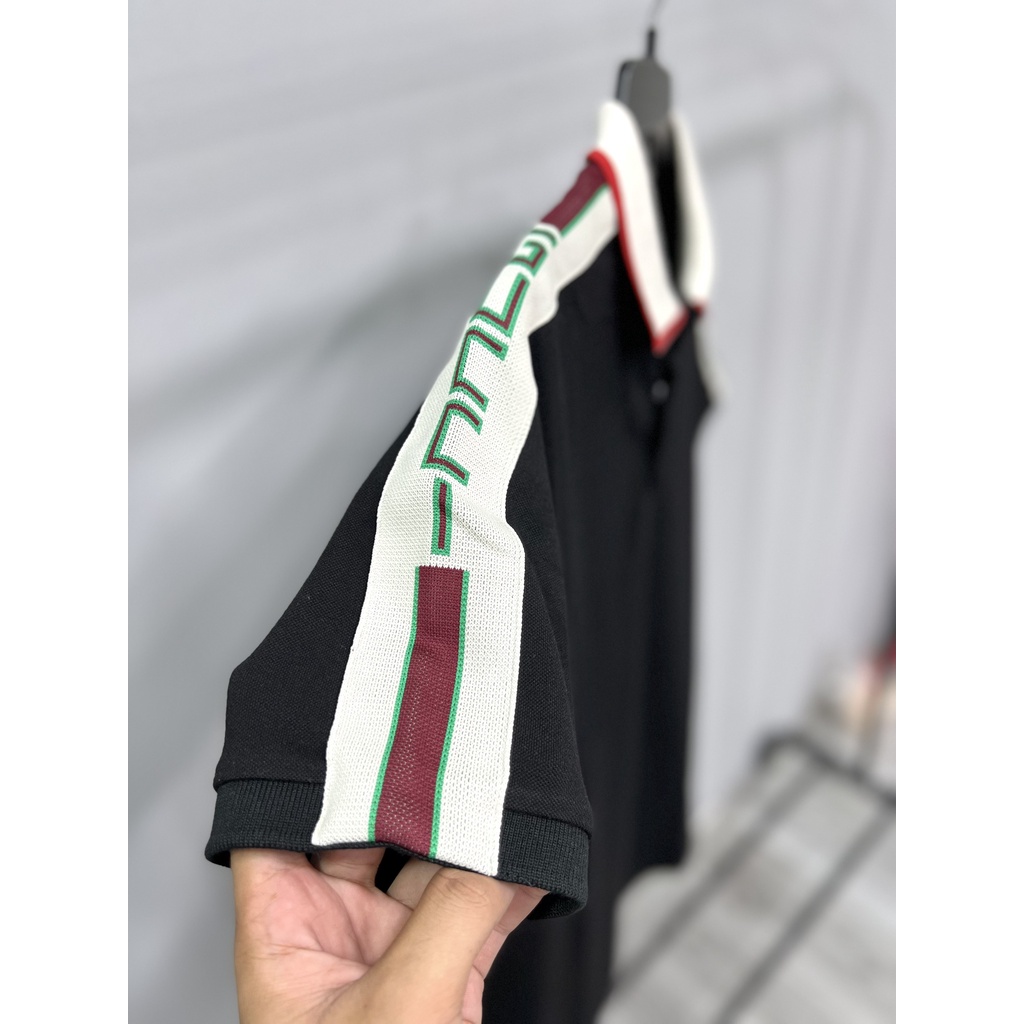 ÁO POLO GUCCI EMBROIDERED , ÁO GC LOGO TAY NAM NỮ UNISEX