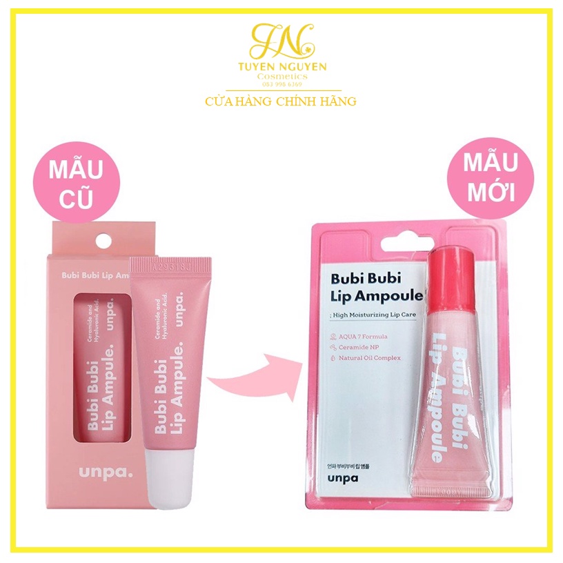 Tinh Chất Son Dưỡng Môi Unpa Bubi Bubi Căng Mọng, Dưỡng Ẩm 10g