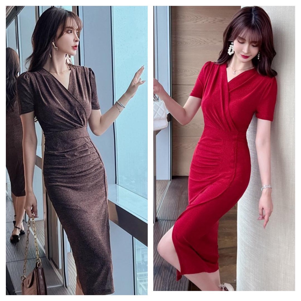 Đầm Ôm Body Dạ Hội Dự Tiệc Cô V Cực Sang BY4557