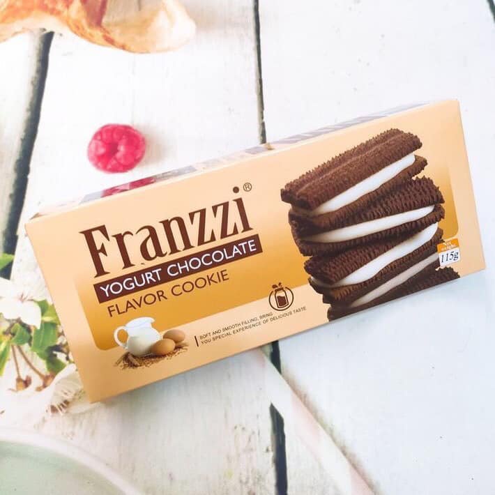 Bánh Quy Franzzi Socola Vị Phô Mai/Trà Xanh/Sữa Chua/Chanh Vani Hộp 115G